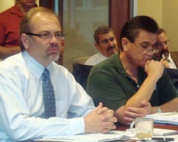Rick Weiland and Adolf Zubia at ICC Board Meeting